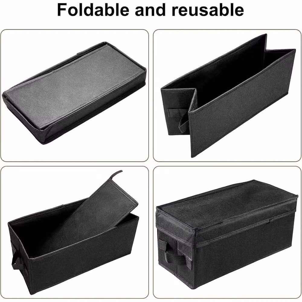 Nordara 4-Piece DVD and CD Storage Box Set in Black, W: 35 cm, D: 16 cm, H: 15.5 cm – 5
