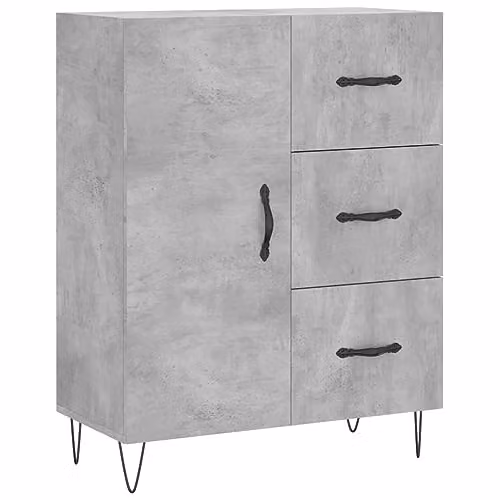 vidaXL Sideboard in Concrete Grey, W/D/H: 69.5 x 34 x 90 cm – 1