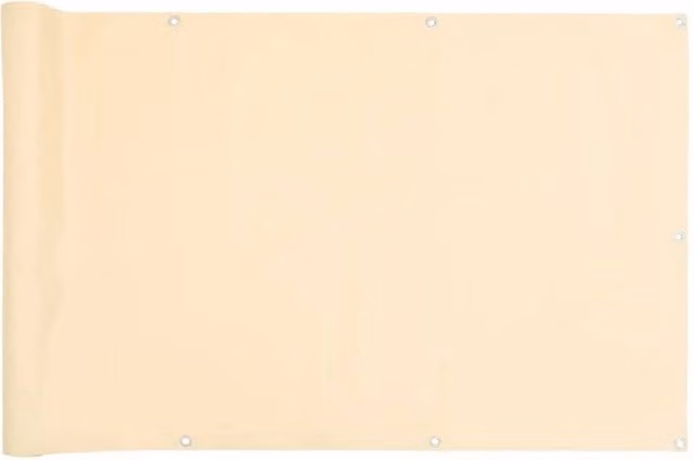 Berkfield Home Balcony Privacy Screen, Beige, W: 600 cm, H: 90 cm – 1