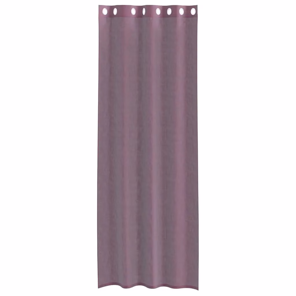 Berkfield Home Purple Voile Fabric Panel Curtains with Eyelets, 2 Pack, W: 140 cm, H: 300 cm – 3