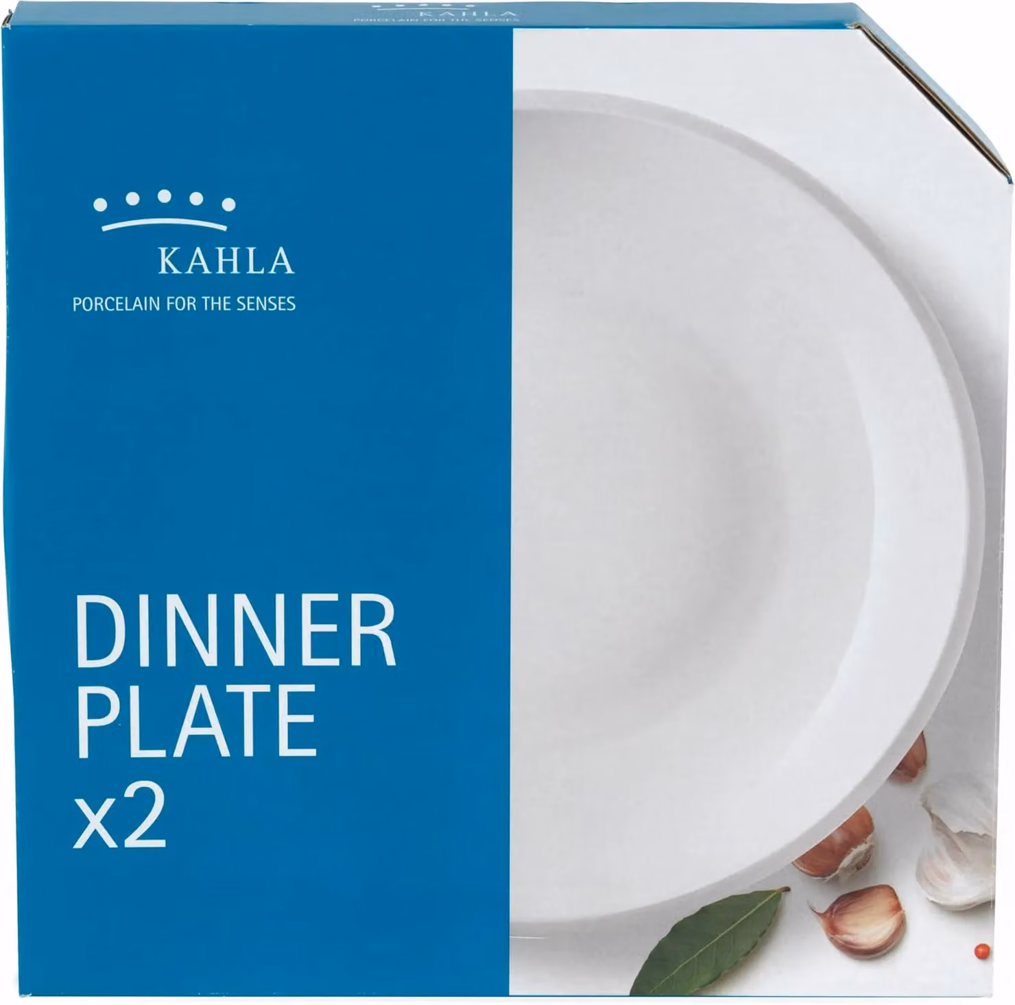 Kahla White Porcelain Large Round Dinner Plates, 2 Pack, Diameter: 26 cm – 3