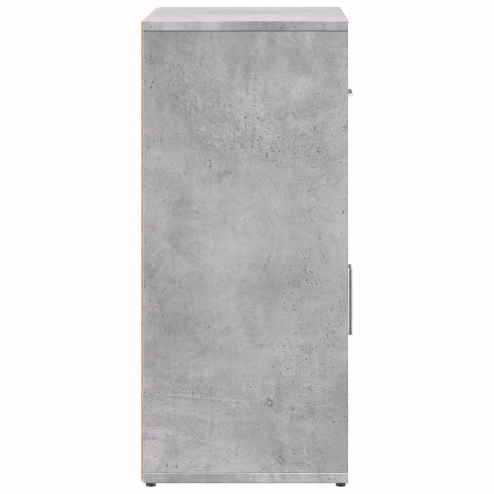 Berkfield Home Set of 2 Modern Concrete Grey Sideboards in Engineered Wood, W/D/H: 60 x 31 x 70 cm – 2