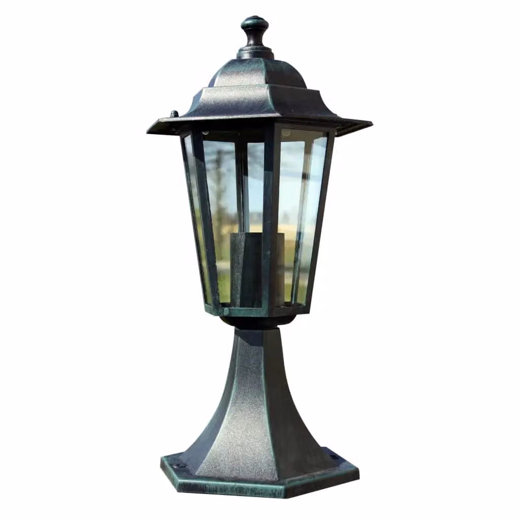Berkfield Green and Black Aluminium Garden Lantern – 2