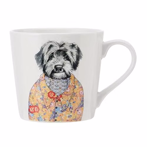 Mikasa Tipperleyhill Cockapoo Print Bone China Mug, 380ml, White and Multicolour