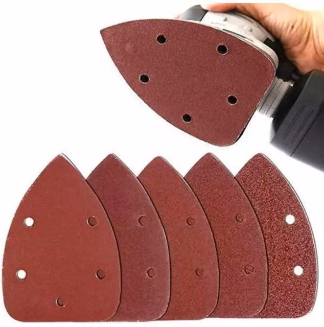 FLAVORA 60-Piece Mixed Red Detail Sander Sanding Sheets, W: 52 cm, L: 1000 cm
