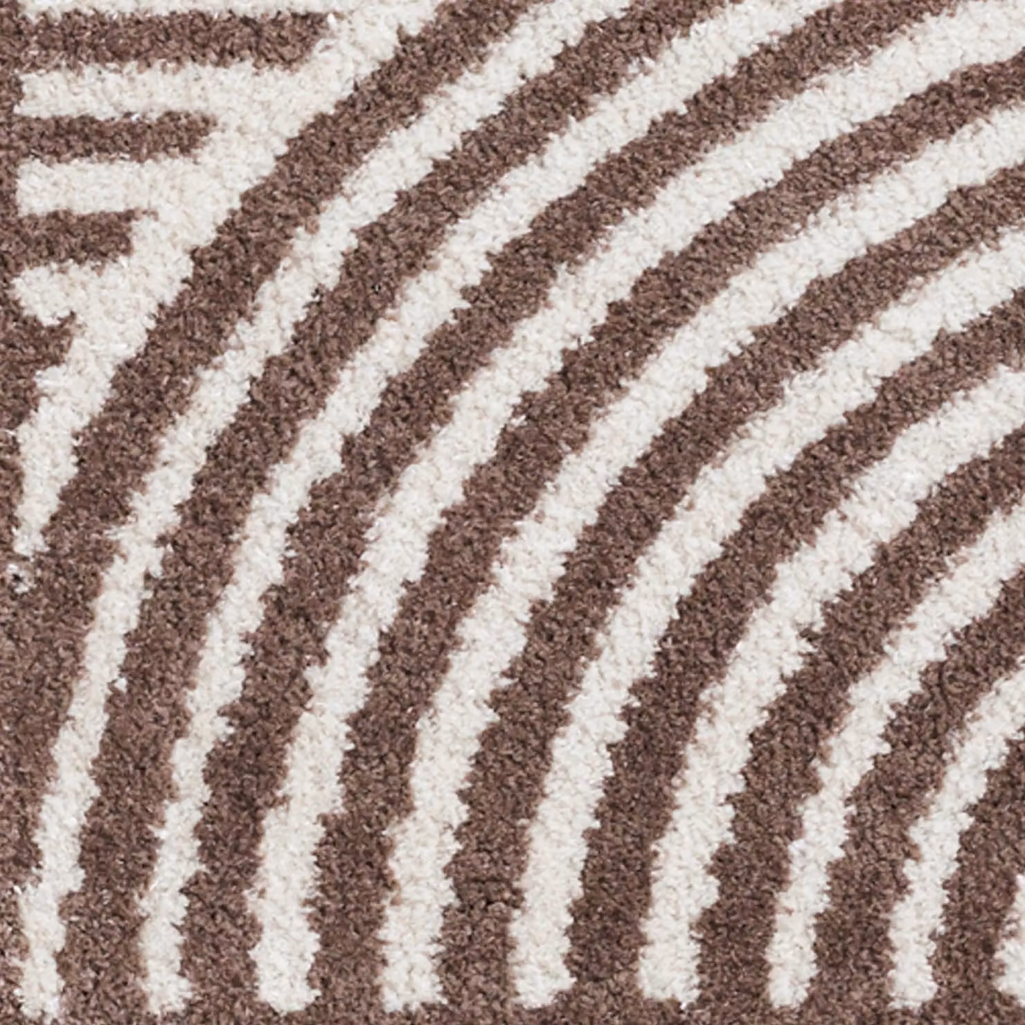 Livabliss Fossay Shag Washable High Pile Modern Rug in Dark Brown, W/D/H: 140 x 200 cm – 3