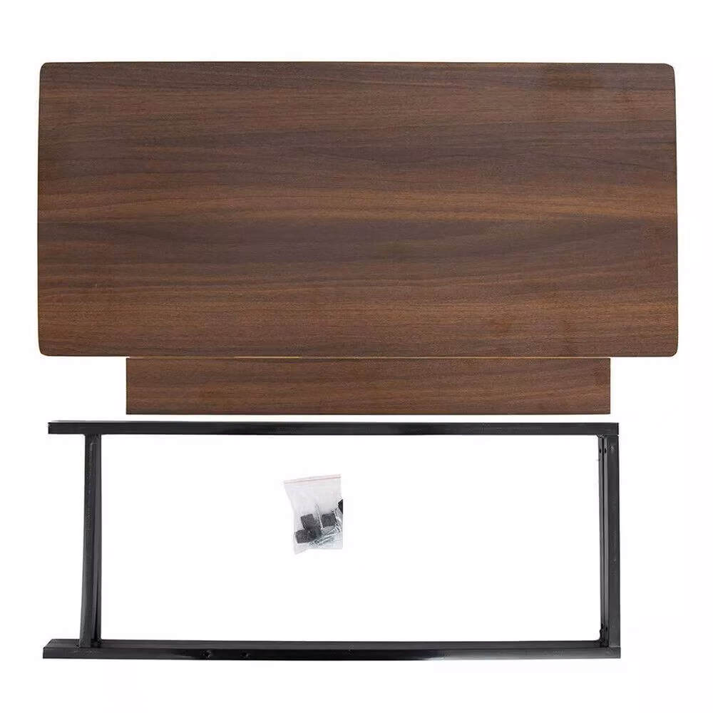 FORGEVIO Computer Desk in Brown for Home Office and Study – 4