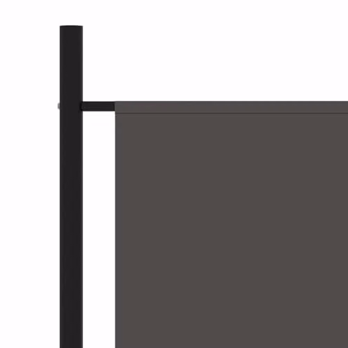 vidaXL 3-Panel Modern Fabric Room Divider in Anthracite, H 180 cm x W 260 cm – 3