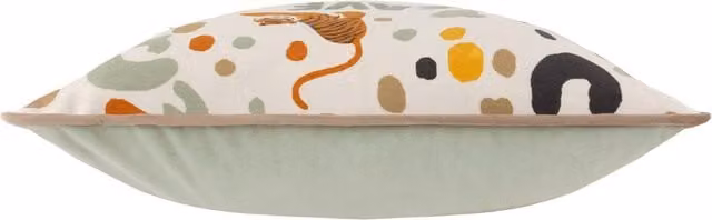 Wildlife Save Our Animals Rectangular Piped Cushion in Multicolour and White