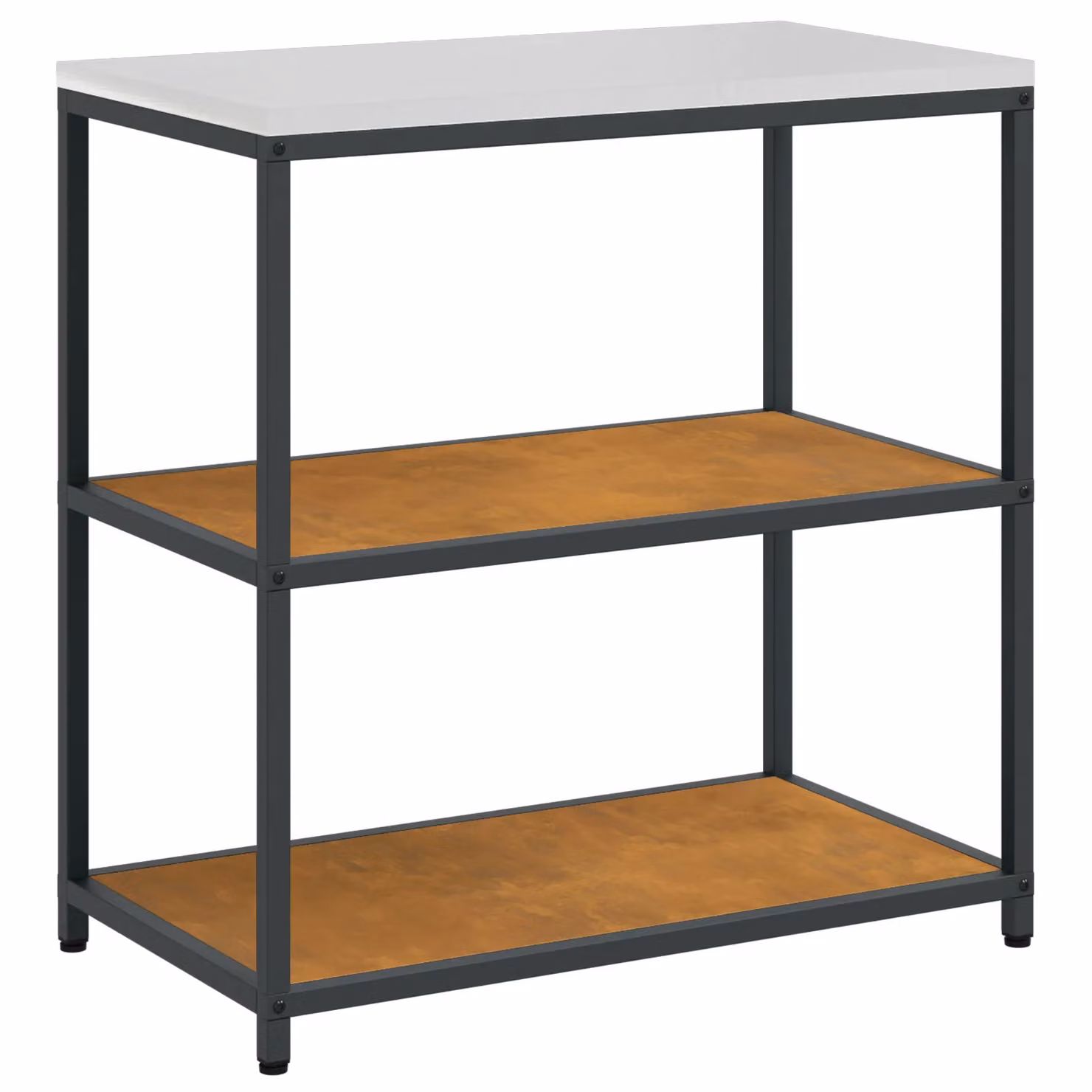 Berkfield Home Kitchen Storage Shelf in Brown Rusty Weathering Steel – 2