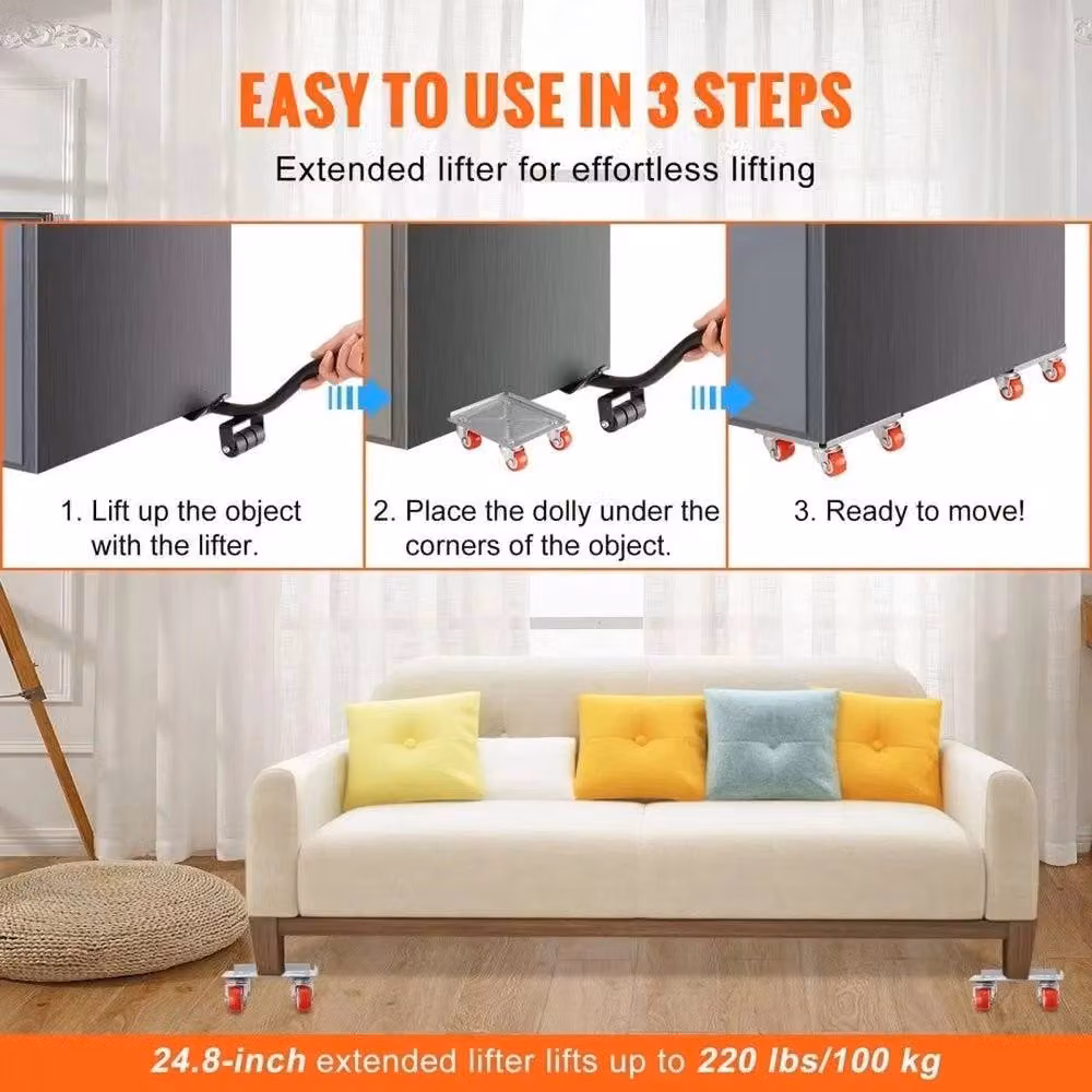 NESTLUNE Heavy Furniture Lifter and Easy Moving Slider in Black – 3