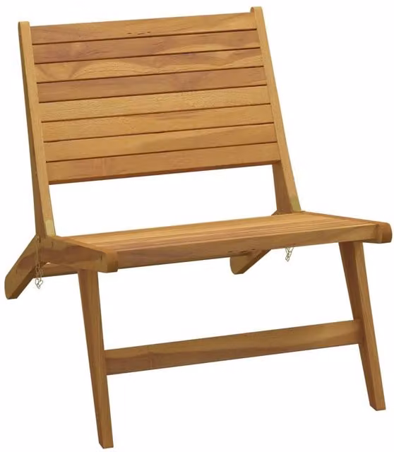 Berkfield Home Classic Teak Garden Chair in Brown