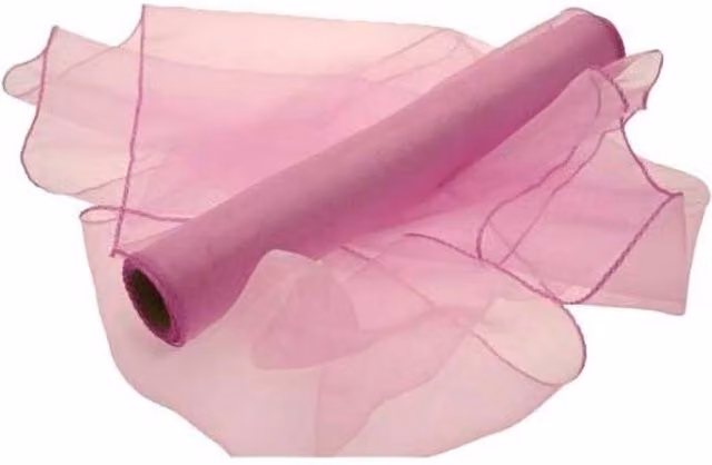 KDMD Lilac Organza Textile Roll, 2 Pack, 9m Each