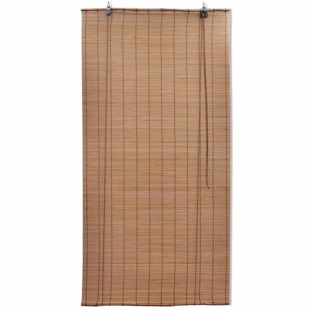 Berkfield Home Brown Bamboo Roller Blinds W: 80 cm, H: 160 cm – 2