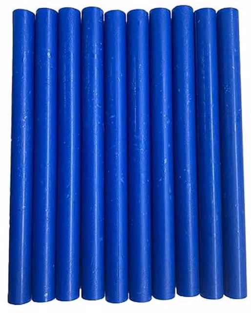 Syntego Hot Melt Wax Sticks, Royal Blue, Pack of 10