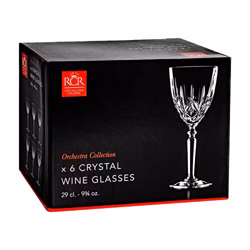 RCR Orchestra Crystal Wine Glass Set, 12 x 290ml, Transparent – 4