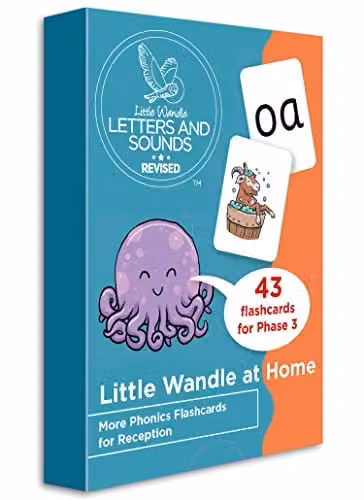 Collins Little Wandle at Home More Phonics Flashcards for Reception, Multicolour – 1