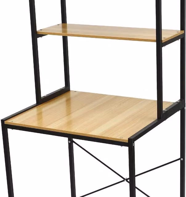 VOGREX 3 Tier Freestanding Washing Machine and Dryer Storage Rack Organizer in Black and Multicolour – 1