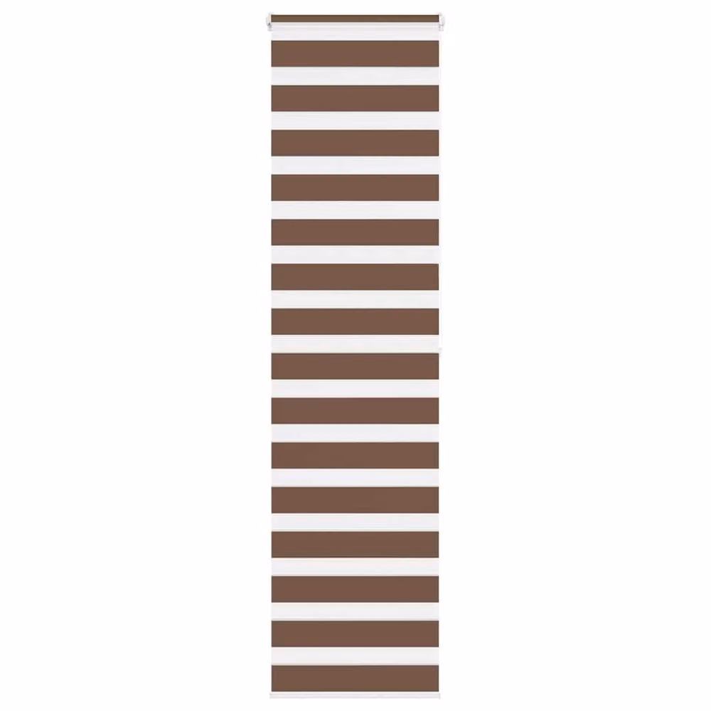 Berkfield Home Brown Polyester Zebra Blind W/H: 60 x 200 cm – 2