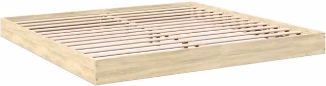 Berkfield Home Sonoma Oak Modern Super King Bed Frame, Light Oak