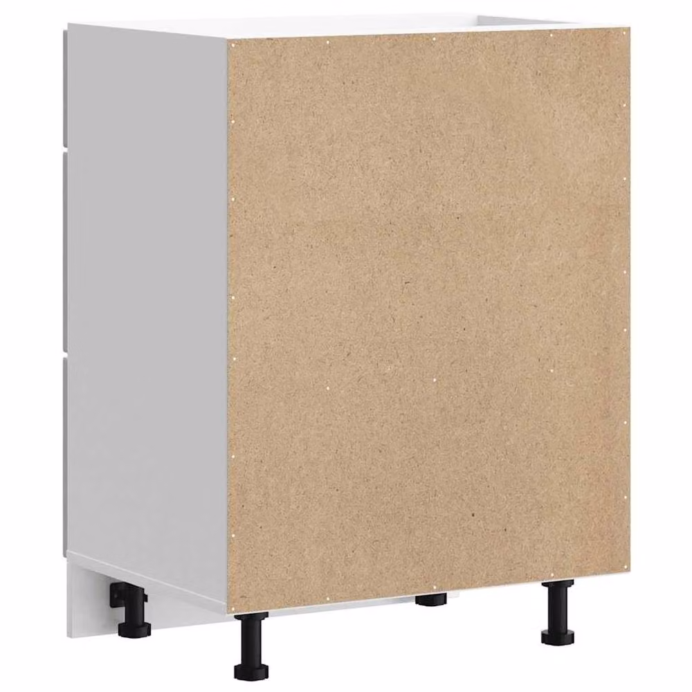 Berkfield Home Porto Kitchen Base Cabinet in Concrete Grey Engineered Wood, H 81.5 x W 60.0 x D 46.0 cm – 2