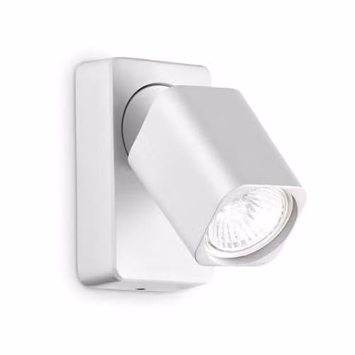 Netlighting Rudy Single Adjustable Ceiling Spotlight in White