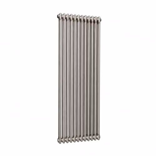 Lux Heat Vertical 2 Column Traditional Radiator in Silver Grey Steel, H 150 cm x W 56 cm – 2