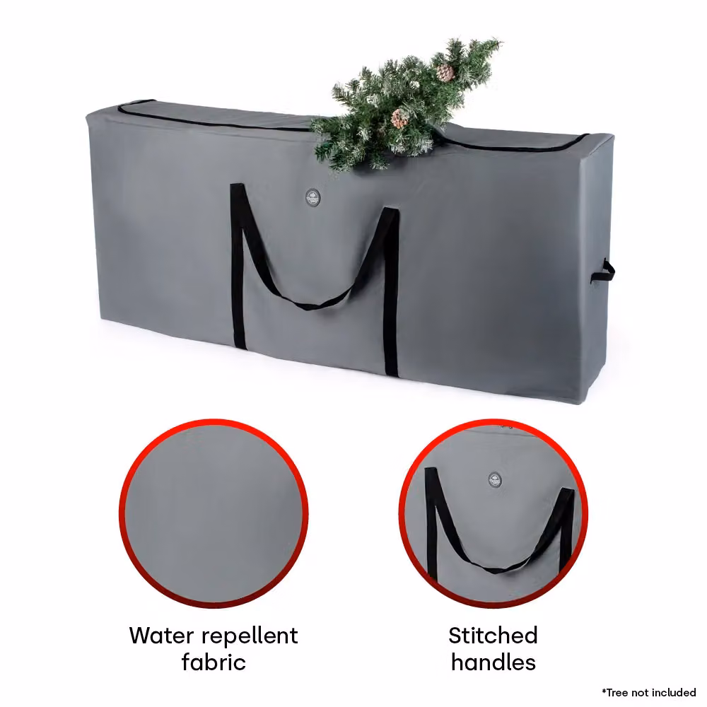 Christmas Village 9ft Premium Christmas Tree Storage Bag, Grey (H 165.0 x W 76.0 x D 34.0 cm) – 5