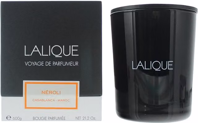 Lalique Black Scented Candle with Fresh and Fruity Notes, 600g