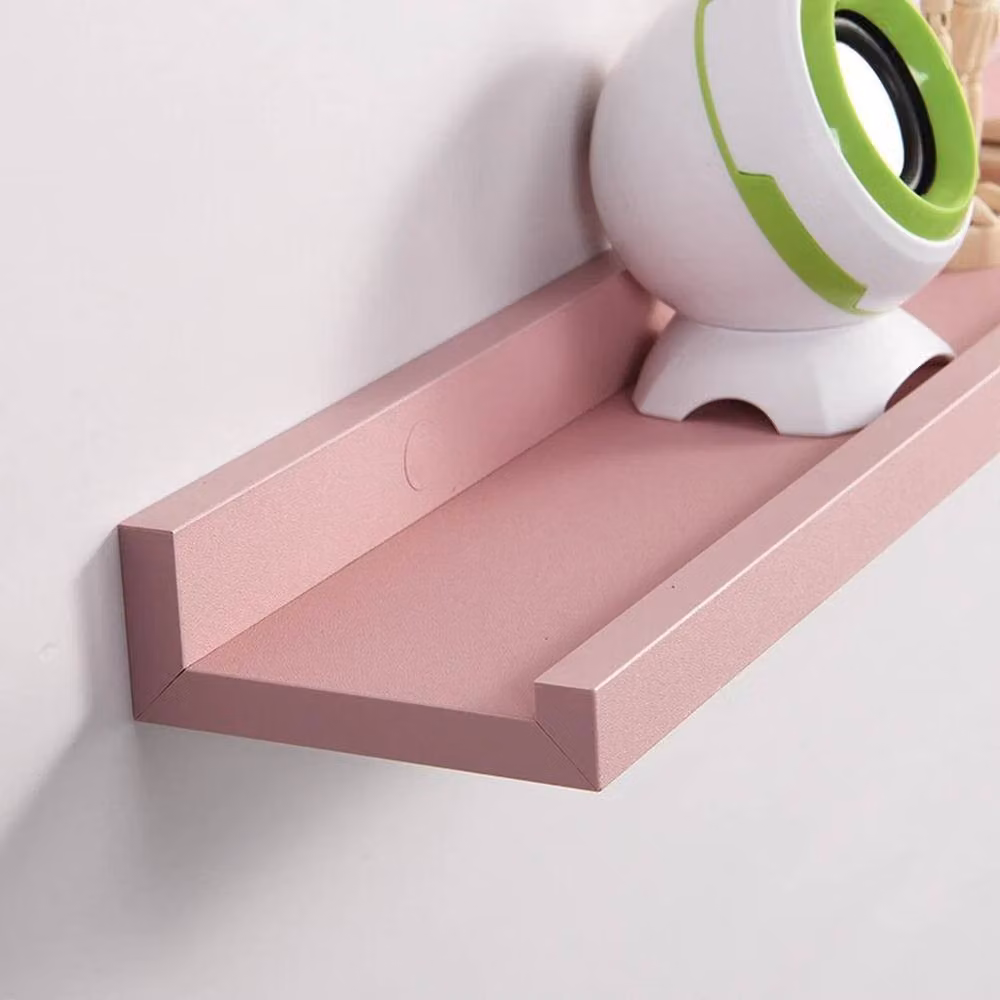Kelvenix Set of 2 Industrial Floating Wall Shelves, Pink, Width: 48 cm – 2