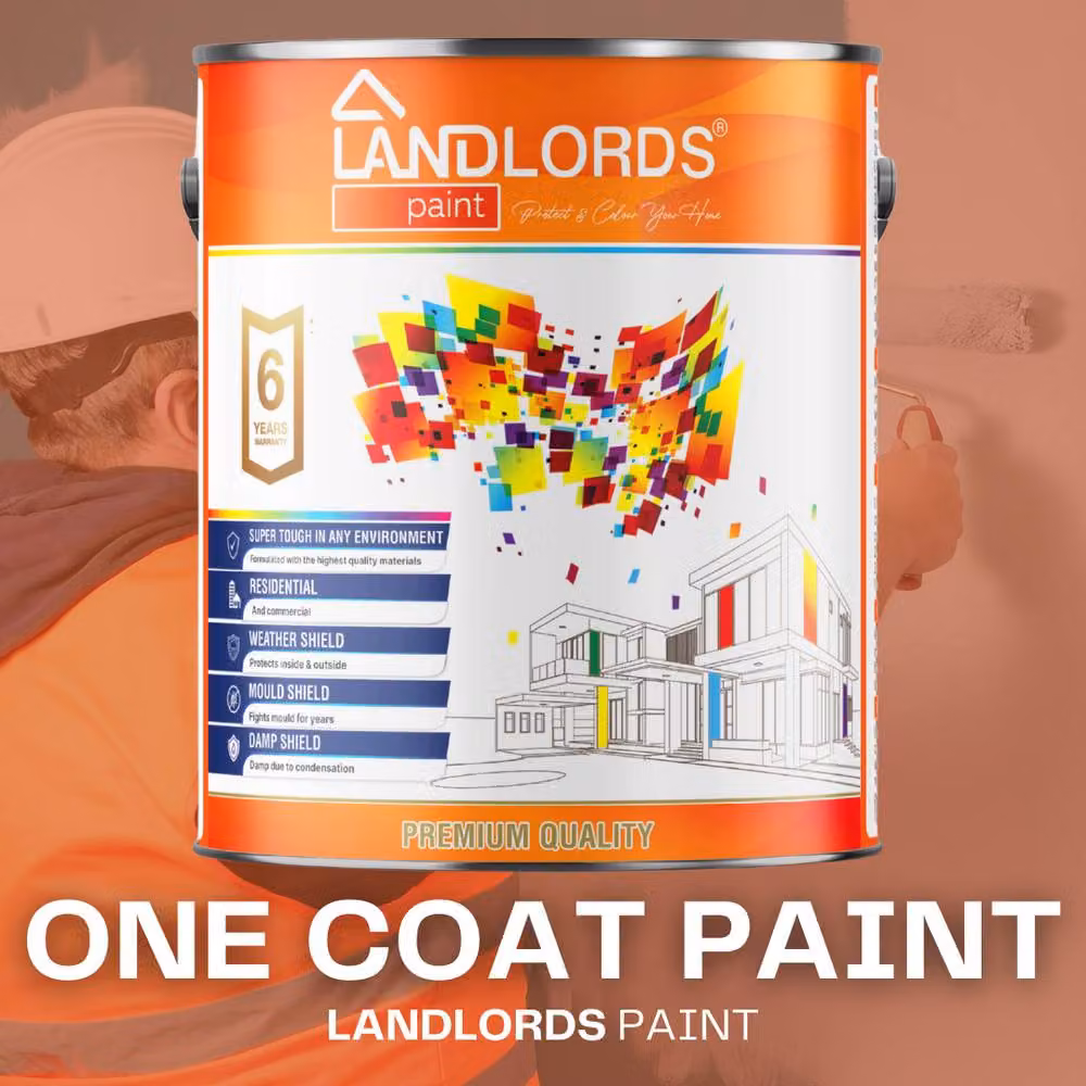 Landlords Paint One Coat Drip Free Paint in Green, 20 l – 2