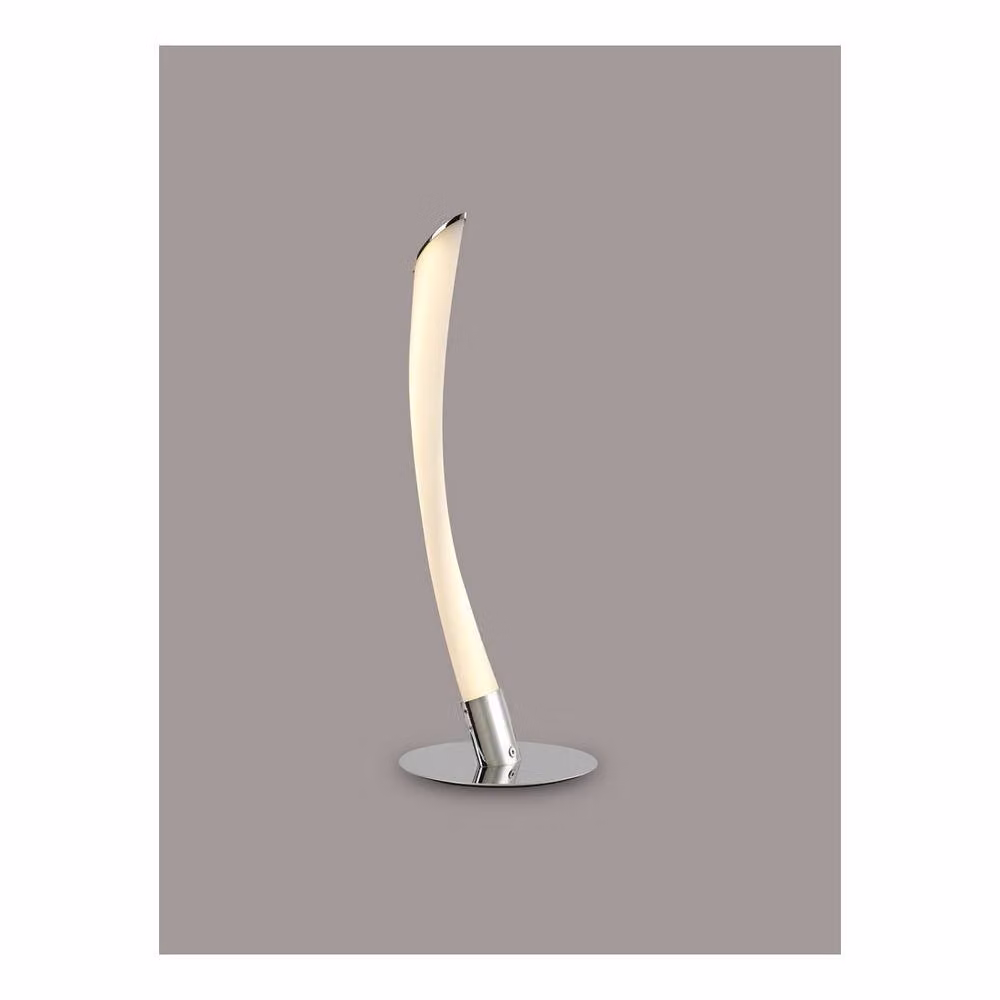 Netlighting Armonia LED Table Lamp in Chrome and White with Frosted Acrylic, 10W, 750lm, 3000K Warm White – 2