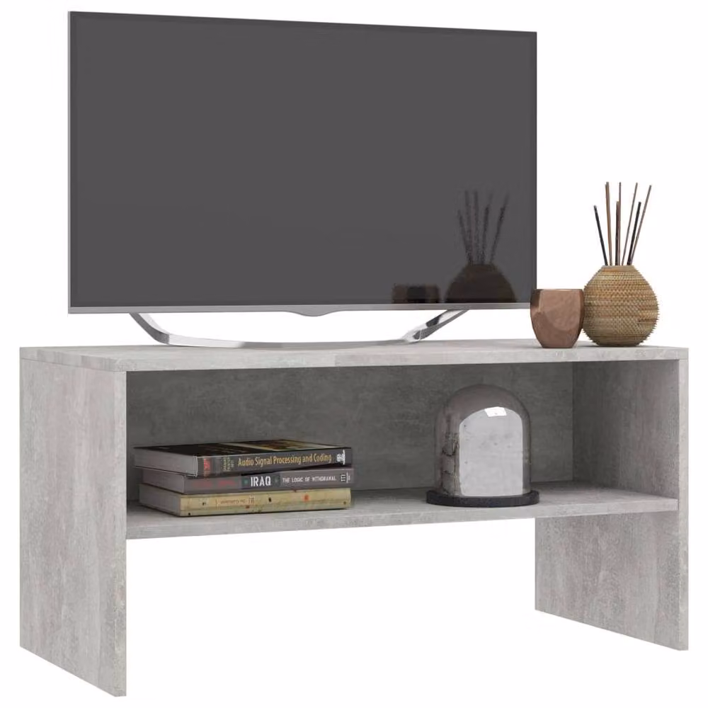 Berkfield Home TV Cabinet in Concrete Grey, W/D/H: 80 x 40 x 40 cm – 3