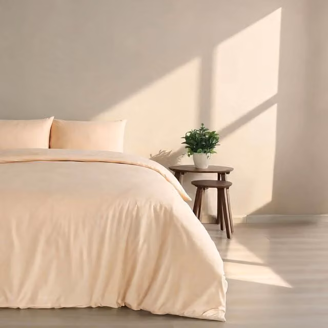 Martex Everyday Luxury Cotton Percale Duvet Cover Set in Beige, Single (90 x 200 cm)
