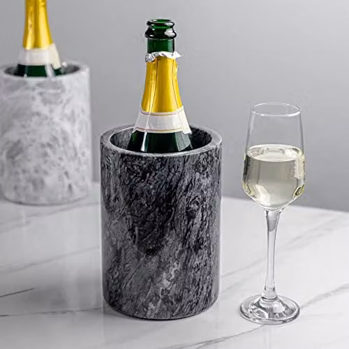 Argon Tableware Marble Wine Bottle Cooler, Black – 3