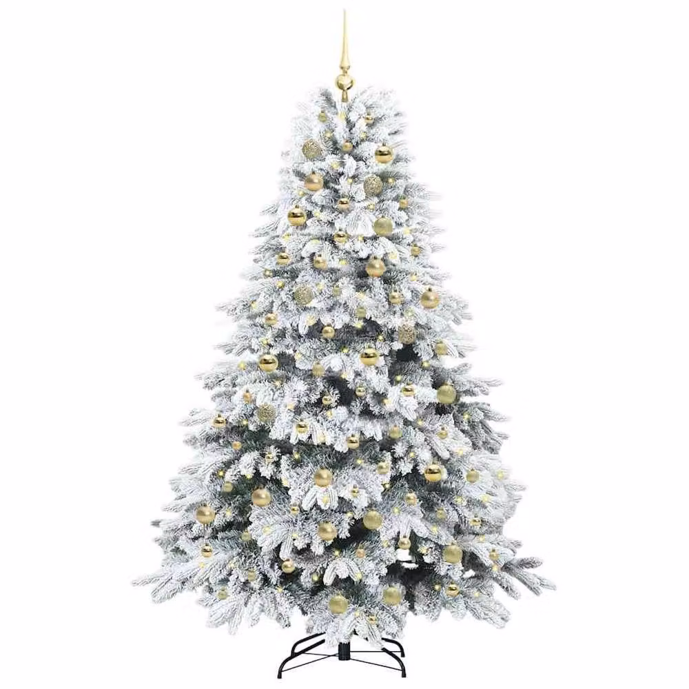Berkfield Home Artificial Green Christmas Tree with 300 LEDs, Height: 180 cm – 3