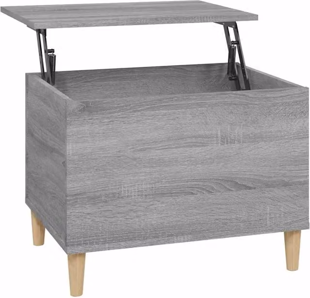Berkfield Home Grey Sonoma Coffee Table with Lift Mechanism, W: 60 cm, D: 44.5 cm, H: 45 cm