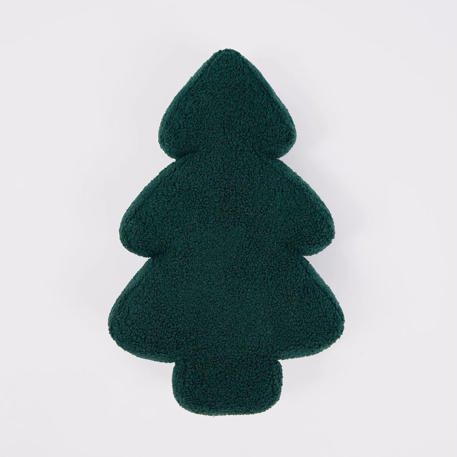 OHS Green Christmas Tree Fleece Plush Cushion 1/2 Pack – 2