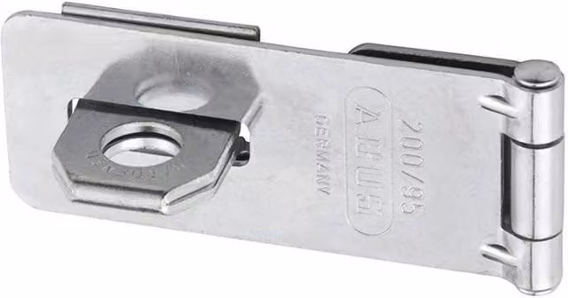 ABUS Stainless Steel Hasp and Staple in Silver