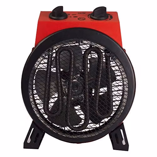 Igenix IG9301 Industrial Drum Fan Heater with Thermostat and Overheat Protection, 2500 W, Red – 4