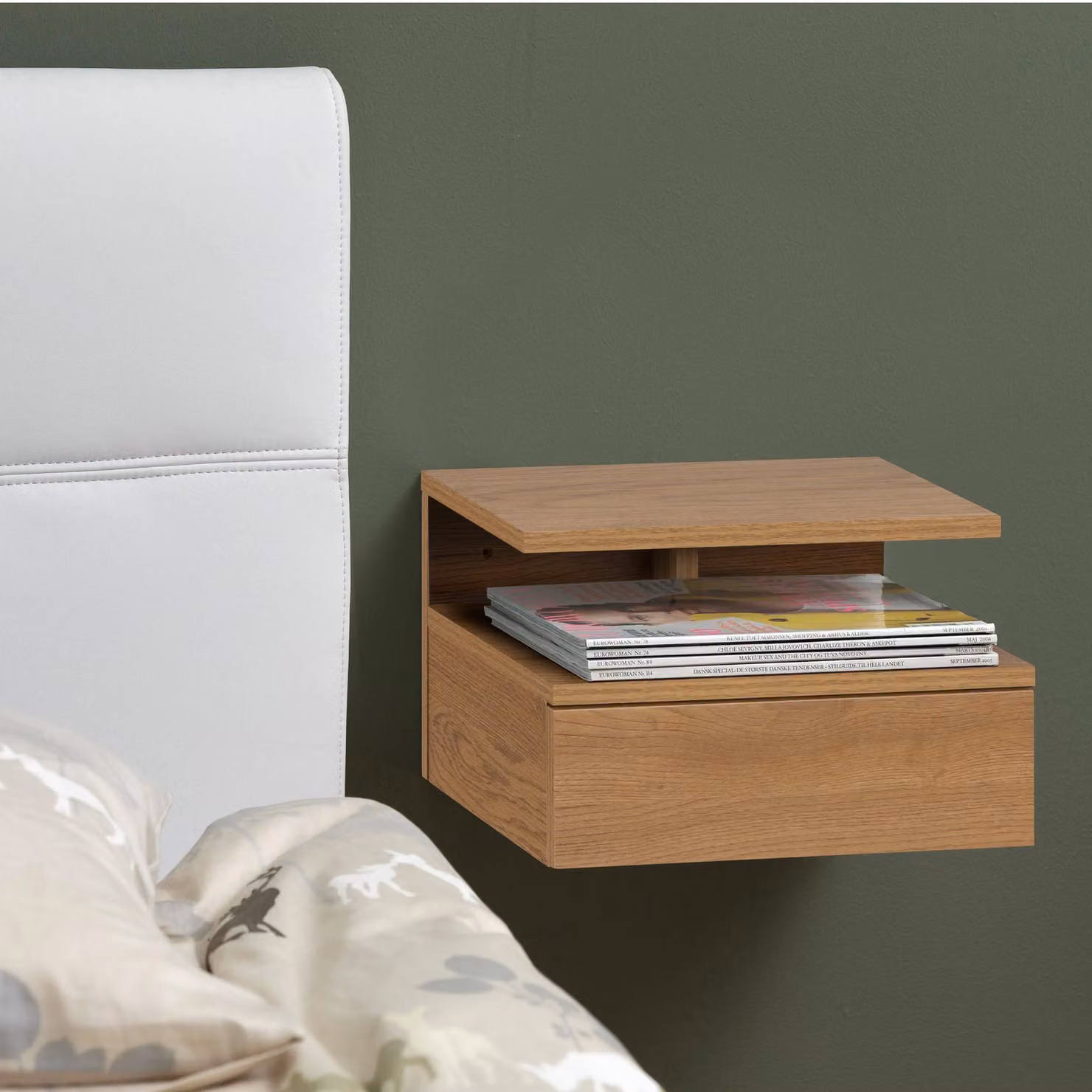 Furniture To Go Ashlan Modern Bedside Table with 1 Drawer in Light Oak – 3