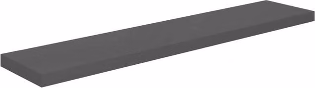 Berkfield Home Floating Wall Shelf in High Gloss Grey, W: 120 cm, D: 23.5 cm, H: 3.8 cm – 1