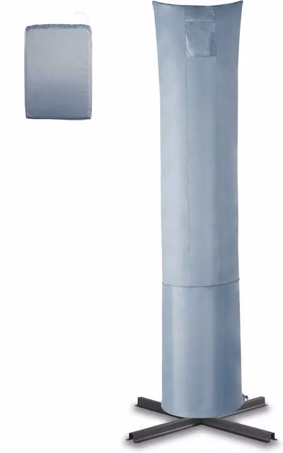 VonHaus Extra Large Waterproof Parasol Cover in Grey, H 255 x W 70 x D 60 cm