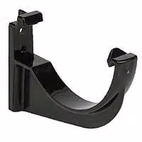FloPlast Mini Gutter 76mm Fascia Bracket, Black – 1