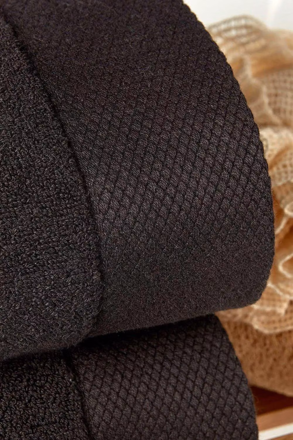 Christy Luxe Elegant 100% Turkish Cotton Towels, 730GSM, Black – 3