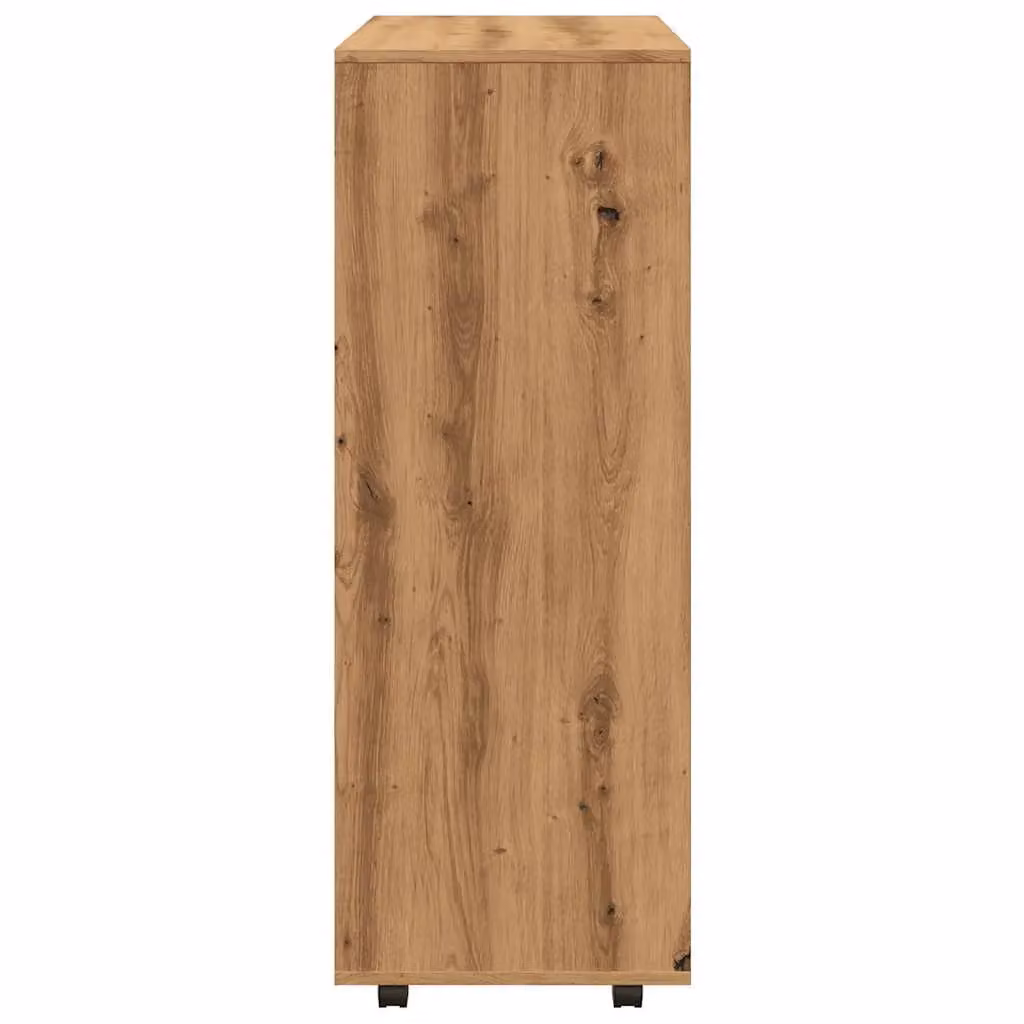 Berkfield Home Artisan Oak Wardrobe in Brown, W/D/H: 80 x 40 x 110 cm – 5