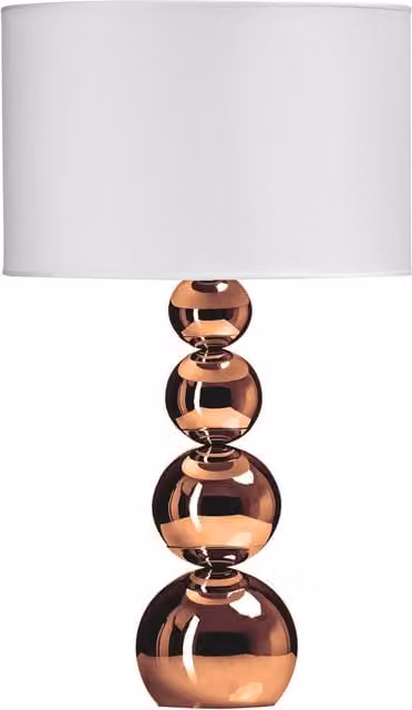Orsina Touch Table Lamp with White Fabric Shade and Gold Base – 1