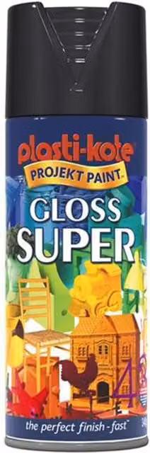 Plastikote Super Gloss Spray Paint in Lawn Green, 400ml
