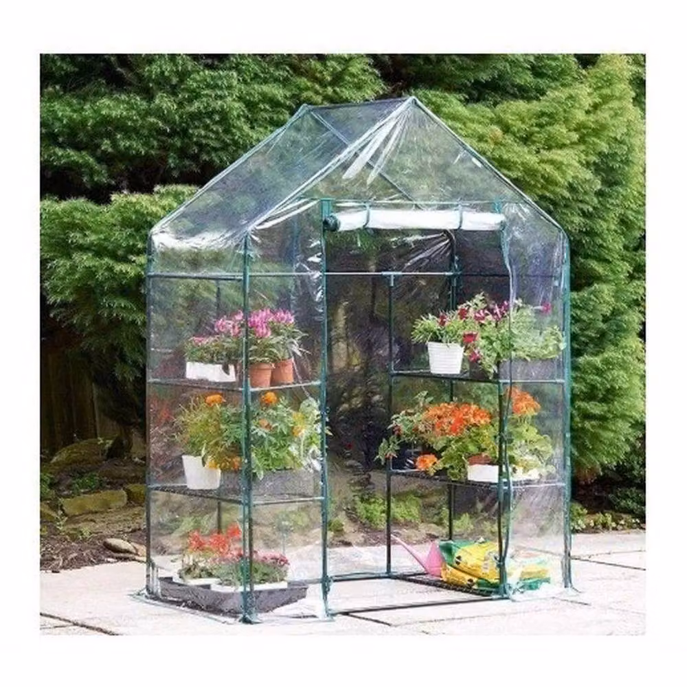 SPETLEK Premium Large Walk In Greenhouse Garden in Transparent PVC, H 195.0 cm x W 143.0 cm x D 73.0 cm – 2