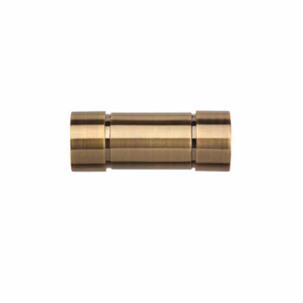 New Edge Blinds 28mm Metal Eyelet Curtain Pole Set with Aspect Finial in Silver or Gold, Width: 320 cm – 2